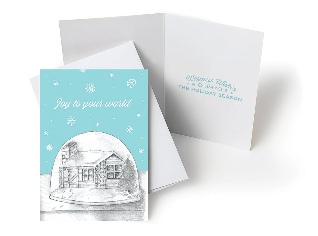 UHCCF Holiday Card – Snowglobe with Footprints